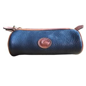 Dooney & Bourke Black Pebble Leather Cosmetic Case